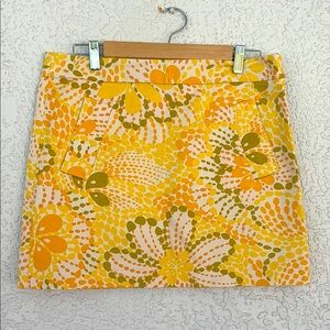 J Crew stretch skirt with pockets and size zipper size 8